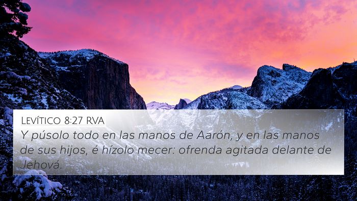 Levítico 8:27 RVA Bible Verse Image