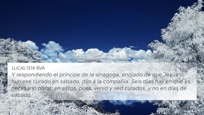 Lucas 13:14 RVA Bible Verse Image