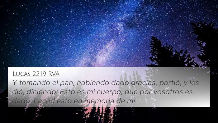 Lucas 22:19 RVA Bible Verse Image