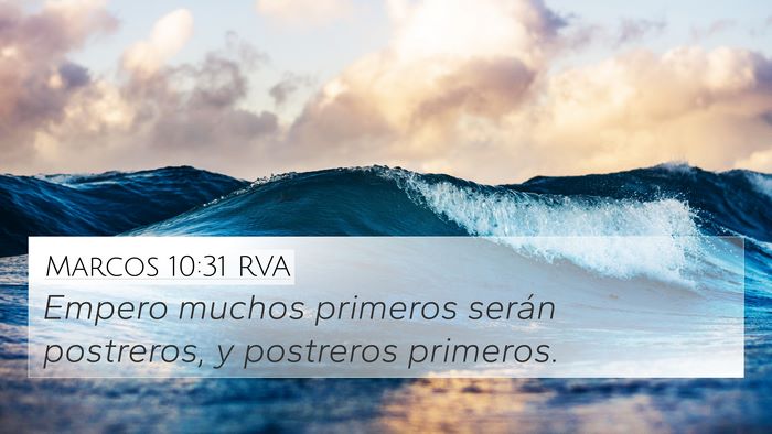 Marcos 10:31 RVA Bible Verse Image