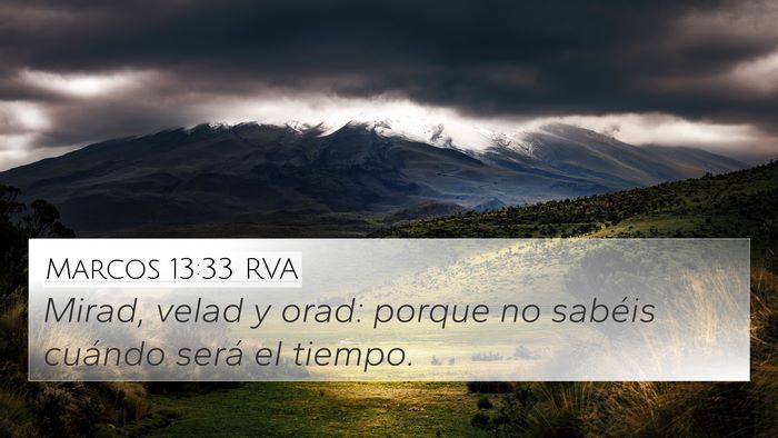 Marcos 13:33 RVA Bible Verse Image
