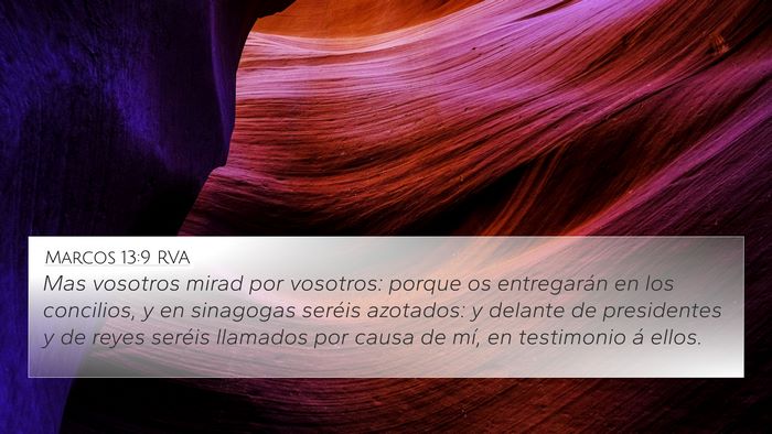 Marcos 13:9 RVA Bible Verse Image