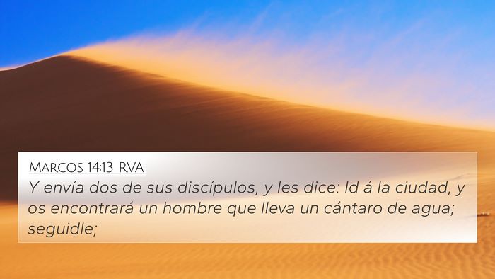 Marcos 14:13 RVA Bible Verse Image