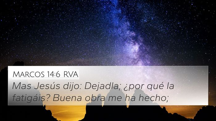Marcos 14:6 RVA Bible Verse Image