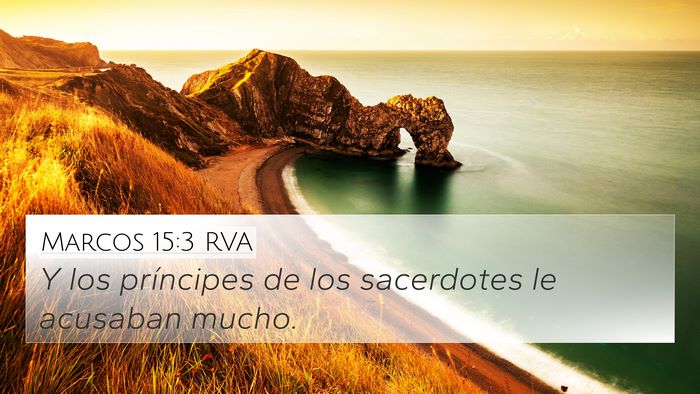 Marcos 15:3 RVA Bible Verse Image