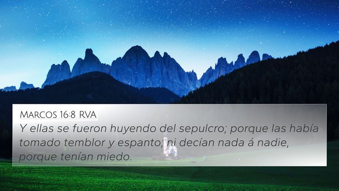 Marcos 16:8 RVA Bible Verse Image