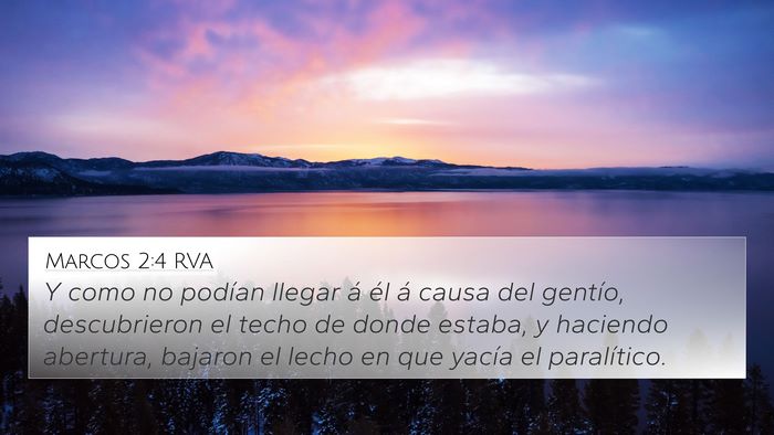 Marcos 2:4 RVA Bible Verse Image