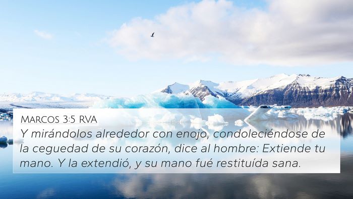 Marcos 3:5 RVA Bible Verse Image