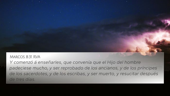 Marcos 8:31 RVA Bible Verse Image