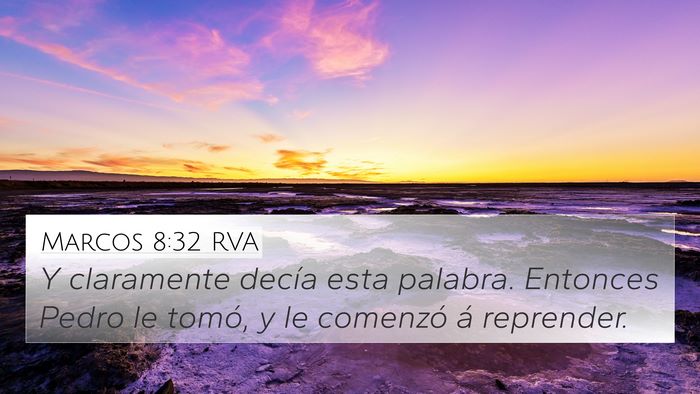 Marcos 8:32 RVA Bible Verse Image