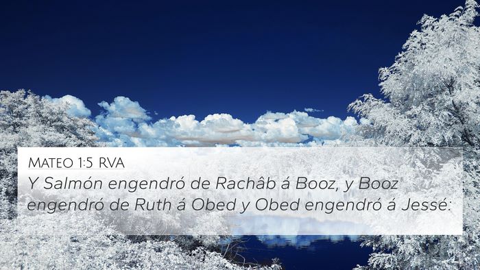 Mateo 1:5 RVA Bible Verse Image
