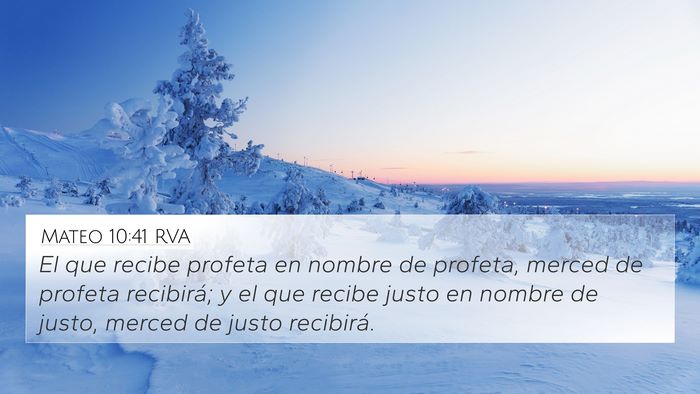 Mateo 10:41 RVA Bible Verse Image