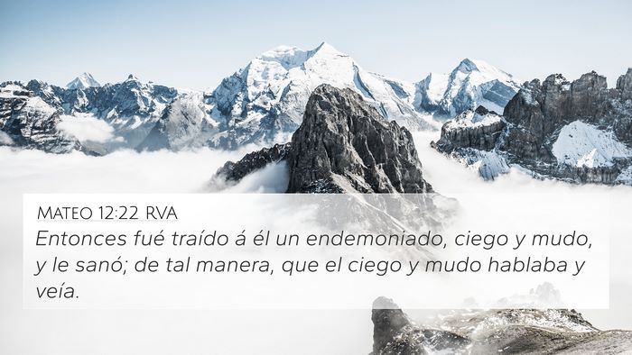 Mateo 12:22 RVA Bible Verse Image
