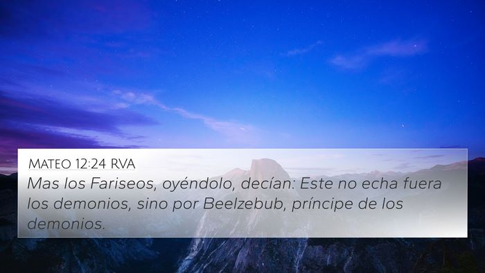 Mateo 12:24 RVA Bible Verse Image