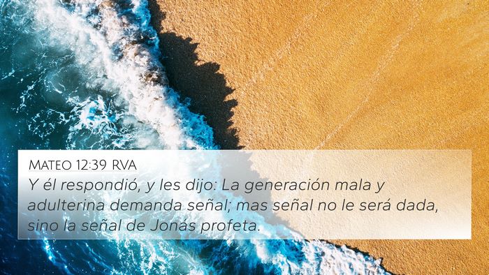 Mateo 12:39 RVA Bible Verse Image
