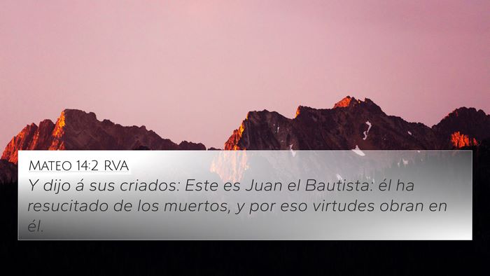 Mateo 14:2 RVA Bible Verse Image