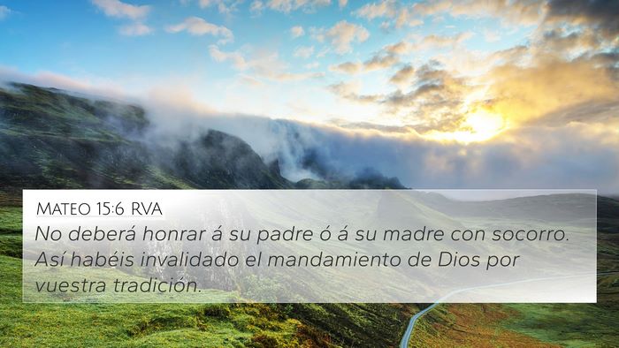 Mateo 15:6 RVA Bible Verse Image