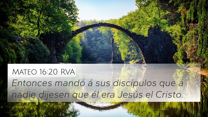Mateo 16:20 RVA Bible Verse Image