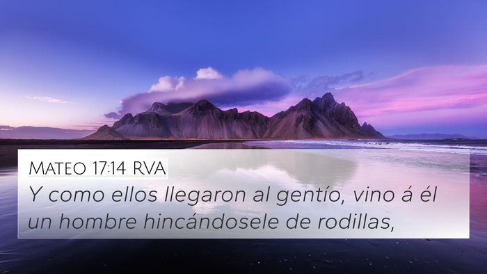 Mateo 17:14 RVA Bible Verse Image