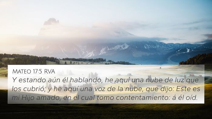 Mateo 17:5 RVA Bible Verse Image