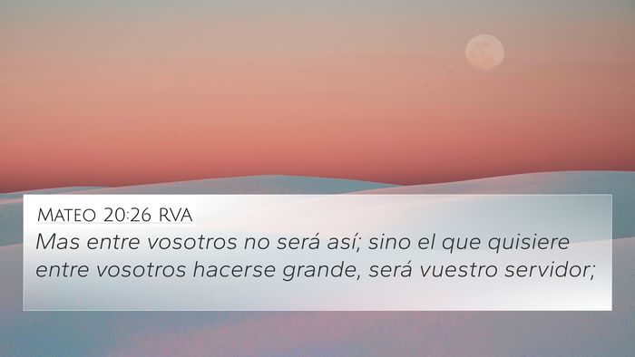Mateo 20:26 RVA Bible Verse Image