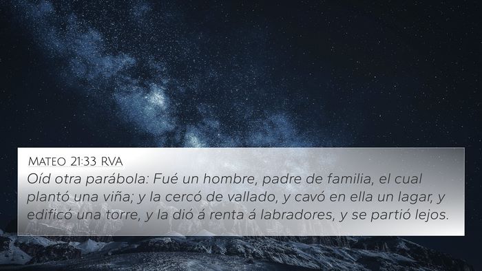 Mateo 21:33 RVA Bible Verse Image