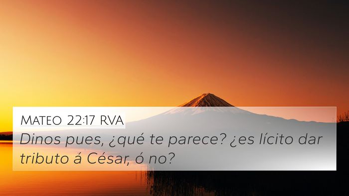 Mateo 22:17 RVA Bible Verse Image