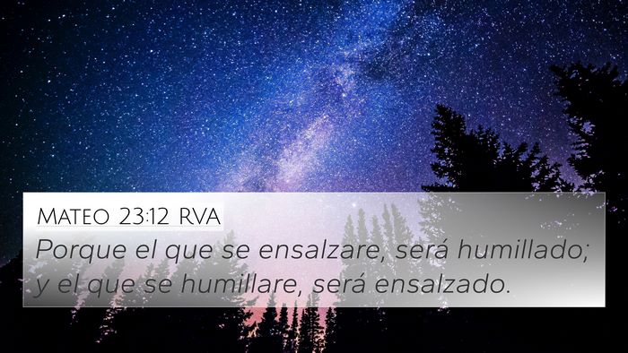 Mateo 23:12 RVA Bible Verse Image
