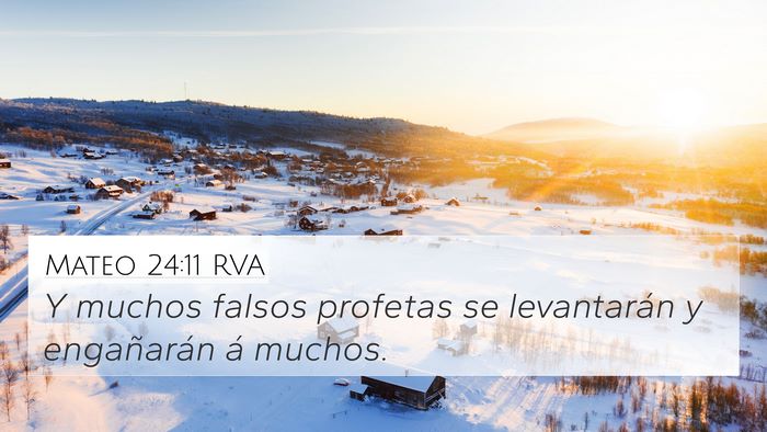 Mateo 24:11 RVA Bible Verse Image