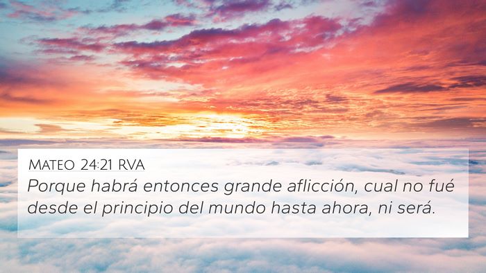 Mateo 24:21 RVA Bible Verse Image