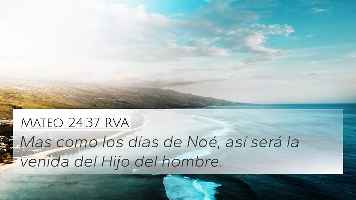 Mateo 24:37 RVA Bible Verse Image