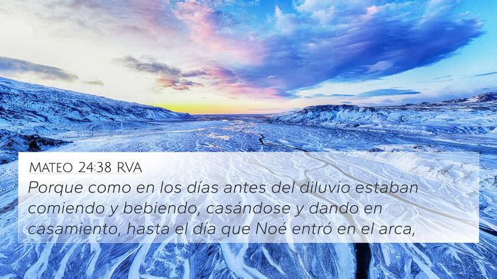 Mateo 24:38 RVA Bible Verse Image