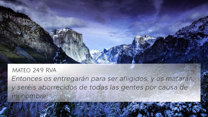 Mateo 24:9 RVA Bible Verse Image