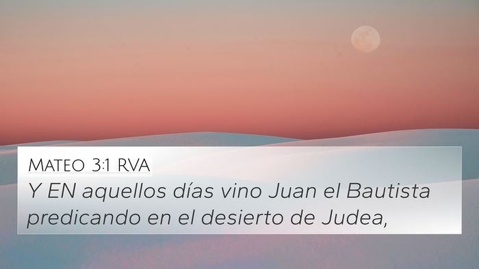 Mateo 3:1 RVA Bible Verse Image