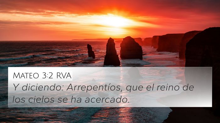 Mateo 3:2 RVA Bible Verse Image