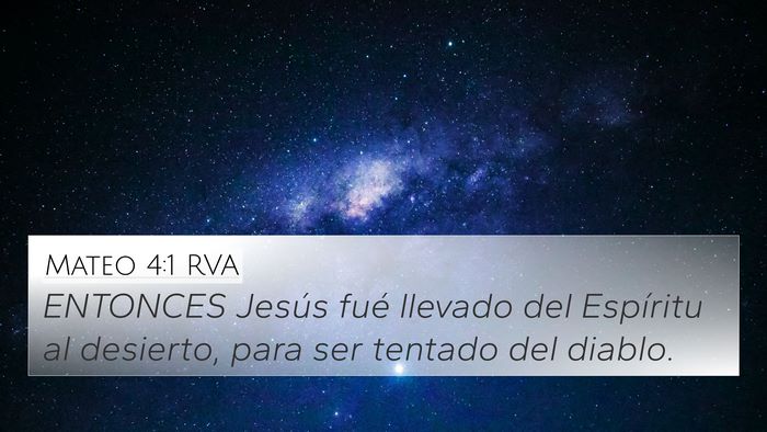 Mateo 4:1 RVA Bible Verse Image