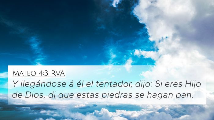 Mateo 4:3 RVA Bible Verse Image