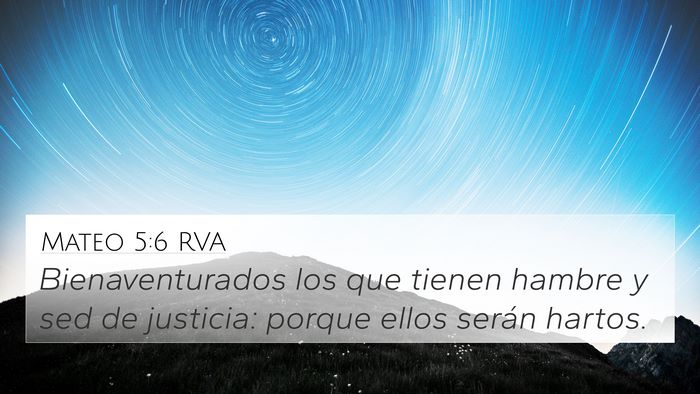 Mateo 5:6 RVA Bible Verse Image