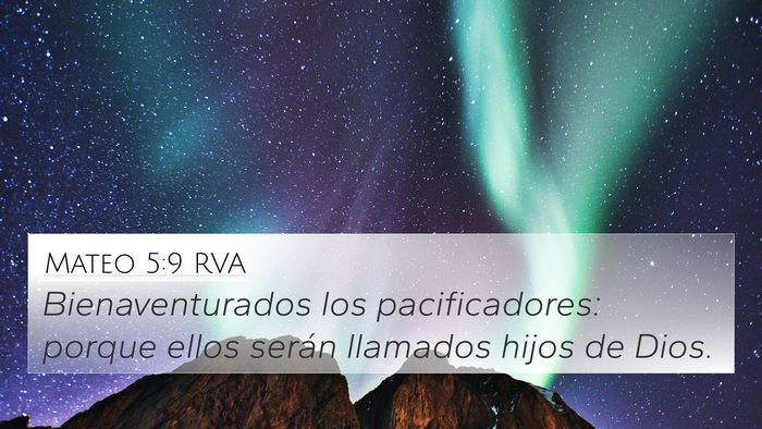 Mateo 5:9 RVA Bible Verse Image