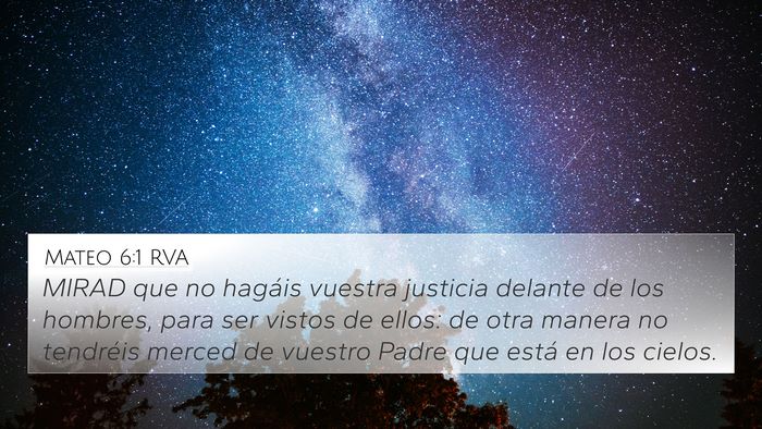 Mateo 6:1 RVA Bible Verse Image