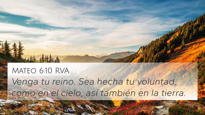 Mateo 6:10 RVA Bible Verse Image