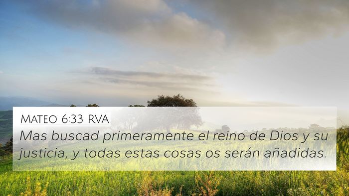 Mateo 6:33 RVA Bible Verse Image