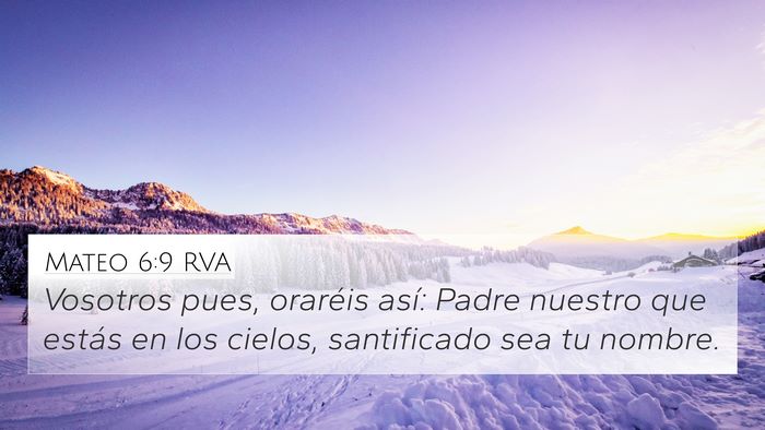 Mateo 6:9 RVA Bible Verse Image