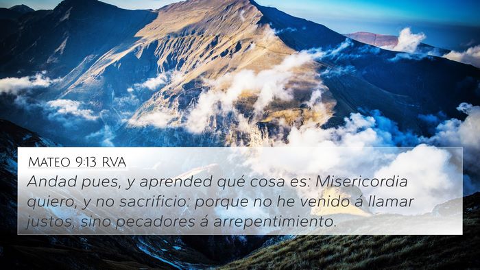 Mateo 9:13 RVA Bible Verse Image