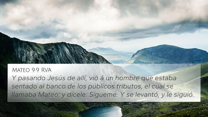 Mateo 9:9 RVA Bible Verse Image