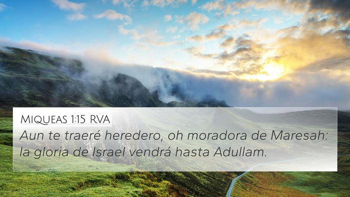 Miqueas 1:15 RVA Bible Verse Image