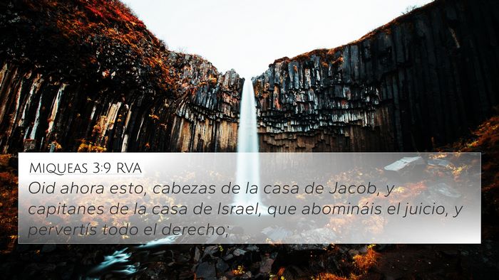 Miqueas 3:9 RVA Bible Verse Image