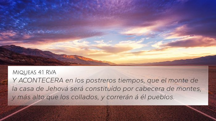 Miqueas 4:1 RVA Bible Verse Image