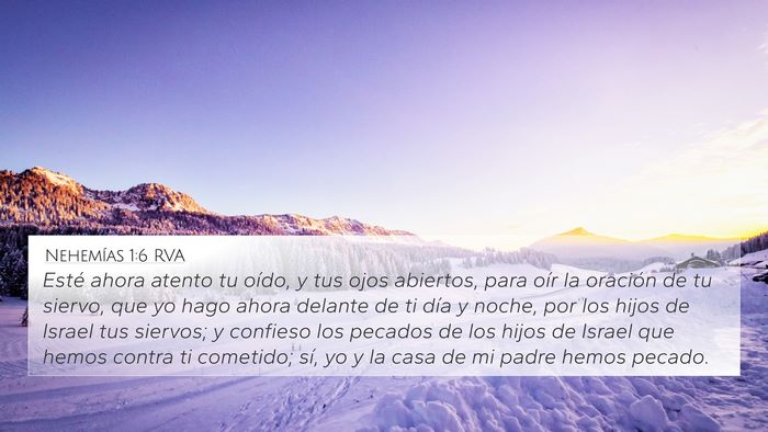 Nehemías 1:6 RVA Bible Verse Image