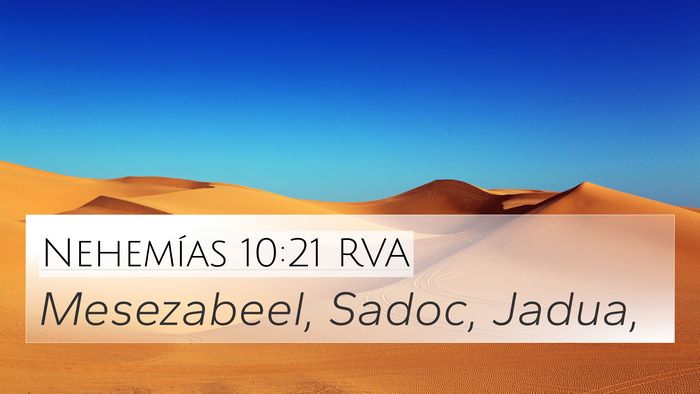 Nehemías 10:21 RVA Bible Verse Image